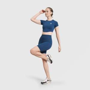 Align Fitness Crop <b>Top</b> in Teal - Product Image 4