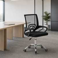 Chaise de bureau ergonomique en maille, pivotante et réglable, avec support lombaire pour bureau à domicile
