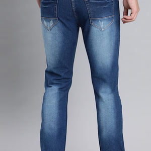 Men's High Quality Cotton Blend Denim Pants Business-Style <b>Embroidered</b> Design Goth-Inspired Slight Stretch Skinny Winter - Product Image 5