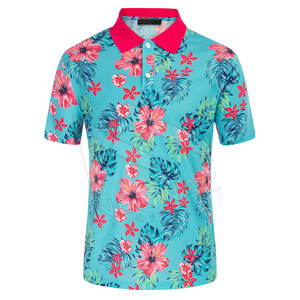 100% โปโลสำหรับผู้ชายเสื้อยืดโพลีเอสเตอร์พิมพ์ลายแห้งเร็วของผู้ชายโลโก้ตามสั่ง - Product Image 1