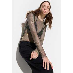 Blusa de Manga Larga con Pedrería Brillante - Product Image 3