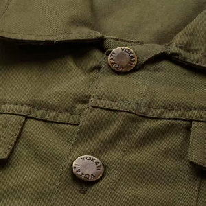 Veste en jean pour hommes fabriquée au Pakistan de couleur et de taille personnalisées veste en jean pour hommes avec motif imprimé et aspect gaufré - Product Image 6