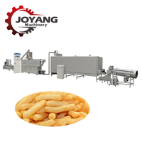 Ligne de production de machines extrudeuses entièrement automatiques pour la fabrication de cornets de maïs au fromage, pour snacks soufflés, moules et capacités personnalisés