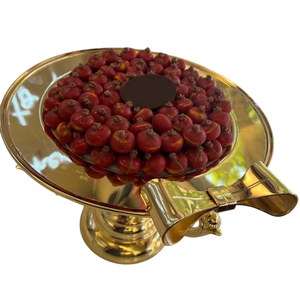 Décoration de table au design moderne Plateau de service pour bonbons au chocolat Plateau de service pour chocolat fini en métal argenté de qualité supérieure - Product Image 2