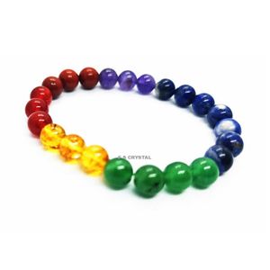 7 Chakra Gemstone Bracelet personnalisé Bracelets en gros Bracelets de bonne qualité Acheter chez F S CRYSTAL - Product Image 1