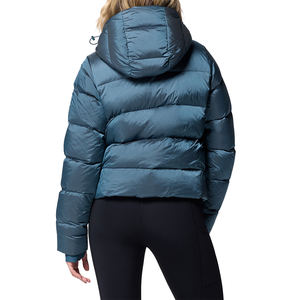 Veste matelassée pour femme avec logo personnalisé, élégante, chaude, épaisse, en duvet, veste matelassée d'hiver pour femme, tissu ultra-doux - Product Image 2