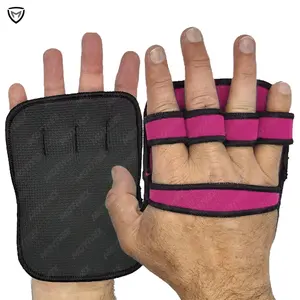 热门氯丁橡胶手掌握把垫，用于重型举重健身房锻炼交叉训练手套举重握把