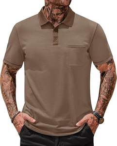 Polo personalizado directo de fábrica para hombre, manga corta, tela transpirable, servicio OEM para uniformes corporativos - Product Image 3