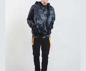 Men's Plus Size Acid Wash Hoodie 100% Cotton Casual Style Long Custom Made Design Men Acid Wash Hoodie Made By Isha Industry - Product Image 5