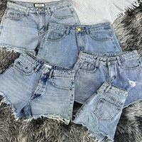 Short pour femmes Nouveau short pour femmes Stock Lot de vêtements Vêtements pour filles Short en jean d'été décontracté en vrac Bale de surplus en gros
