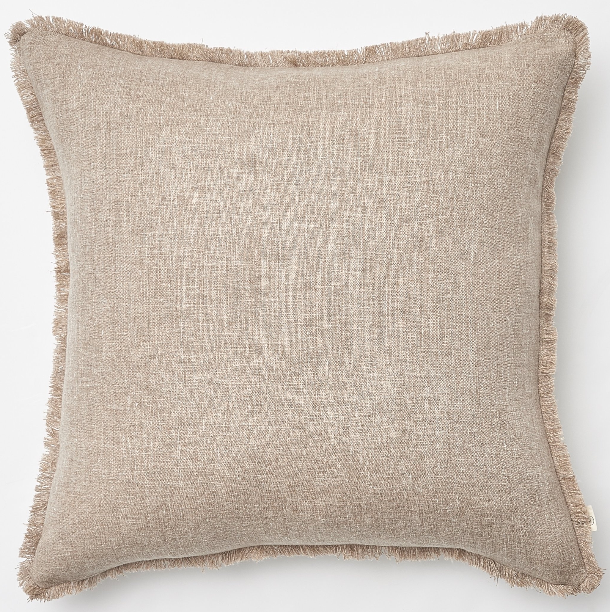 Belgian Linen cushion cover Rustic Washed Pillow Case In Natural Raw Linen Rustic Washed linen frey edge Cushion cover