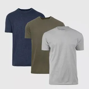 Carbon Crew Neck Tee T Shirts 85% Pre-Shrunk Ring-Spun Cotton/15% Viscose. 185 gsm T Shirts 100% Cotton T-Shirt - Smoke Gray