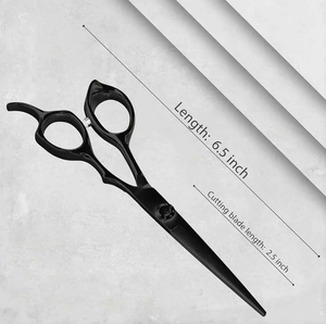 Tijeras de Peluquería Profesionales de Acero Inoxidable Japonés, Rectas, Negras, para Diestros - Product Image 4