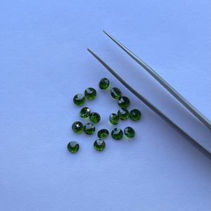 4mm 6mm Naturel Chrome Diopside Facettes Ronde Coupe Lâche Gemme DIY Fabrication de Bijoux Fine Haute Qualité Brillant Coupe En Gros - Product Image 3