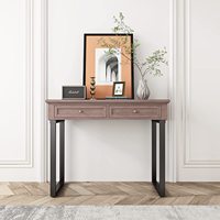 Pieds de table en métal noir en forme de U robustes, base de bureau trapézoïdale en acier pour meubles de salle à manger, console, ordinateur, style industriel moderne, bricolage