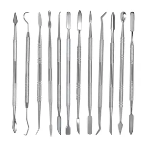 12 Pcs Wax Carvers Kit Thiết Bị Phòng Thí Nghiệm Sáp Khắc Công Cụ Thiết Lập Thép Không Gỉ Kit Sáp Carver Nha Sĩ Công Cụ