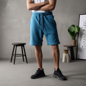 Vente en gros de shorts de survêtement en molleton Shorts de sport de course pour hommes Shorts de survêtement en molleton pour hommes avec cordon de serrage à la taille - Product Image 4