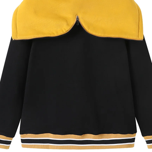 Hoodie unisexe Winter State Black Prep en molleton de coton biologique premium avec poche kangourou, motif mascotte Hornet, écologique, couleur unie - Product Image 2