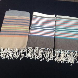 Direct From India Custom Patterned <b>Striped</b> Yarn Dye Cotton Fouta Hammam Beach <b>Towel</b> Wearable Turkish Peshtemal Direct Supplier - Product Image 3