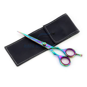 Tijeras de Peluquería de Acero Inoxidable con Hoja Recta y Borde Afilado para Diestros, Herramientas de Corte de Pelo para un Uso Cómodo - Product Image 5