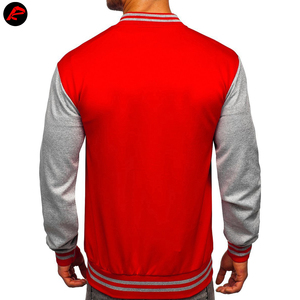 Fabricant OEM Veste universitaire de baseball personnalisée de haute qualité pour hommes College Wool Sleeve Embroidery Letterman Style Fleece Leather - Product Image 3