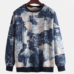 Tamaño personalizado Color Contraste Hombres Básicos Algodón Mezclado Sudaderas Ropa Jersey Hombres Sudaderas - Product Image 1