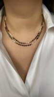 Collier de perles d'eau douce vintage personnalisé le plus vendu, léger, avec tourmaline, chic, pour femme, bijoux perlés scintillants