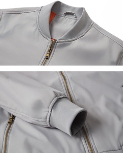 Vestes coupe-vent d'hiver pour hommes sur mesure, en laine peignée, imperméables, respirantes, écologiques, col montant, décontractées, logo frontal, à capuche - Product Image 4