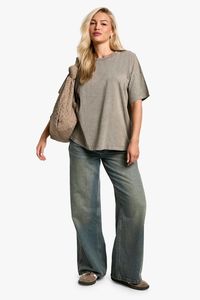 เสื้อสตรีทแวร์ระบายอากาศได้ดีสำหรับผู้หญิงเสื้อยืดโอเวอร์ไซส์สไตล์คลาสสิกทรงหลวมเสื้อลำลองสำหรับผู้หญิงซักกรด - Product Image 3