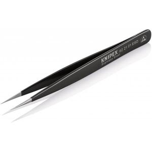 Pince à épiler universelle à pointe droite en acier inoxydable Knipex ESD - Product Image 2
