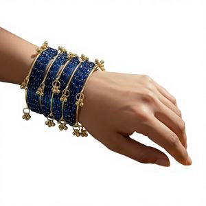 Professional Manufactures Decorative Glass Kashmiri <b>Bangles</b> for Ladies Factory Made Women Velvet Glass <b>Bangles</b> <b>Set</b> Available - Product Image 1