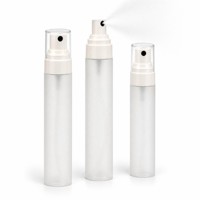 Flacon pulvérisateur PET givré de 50 ml, flacon cosmétique vide à fine brume pour toner, brume pour le visage, logo personnalisé, estampage doré