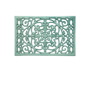 Dessous de plat en métal indien de forme carrée en laiton fini à la main carré rond pour Table de cuisine Table à manger résistant à la chaleur - Product Image 6