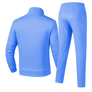 Mens Custom Breathable Tracksuits Set | <b>2</b> Pieces Full <b>Zip</b> Blank Jogger <b>Sweatshirt</b> Combo | Activewear & Casual Style - Product Image 2