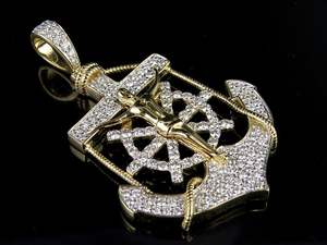 Best Quality High Demand 925 <b>Silver</b> <b>Pendant</b> with Moissanite Round Diamond Rose Gold Plated Fine Jewelry Hip Hop Style - Product Image 4