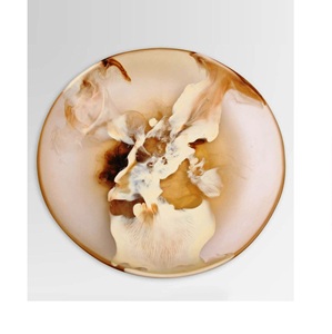 Tazón y Plato para Servir de Resina Artesanal, Apto para Lavavajillas, Diseño Europeo Moderno Personalizable para Uso en el Hogar y Fiestas - Product Image 3