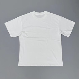 T-shirts pour hommes à col rond, formels, 100% coton, manches courtes, coupe ample, respirants - Product Image 2