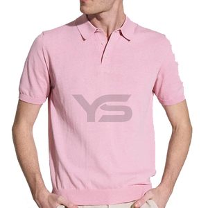 Camiseta Polo de manga corta ajustada informal personalizada para hombre, Jersey transpirable de tela con color sólido y logotipo impreso para golf - Product Image 4