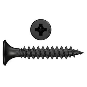 Tornillo para paneles de yeso negro de 3.5mm C1022, rosca gruesa, tamaño personalizable 19mm 25mm 50mm M3.5 - Product Image 1