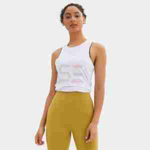 Casual Basic Sleeveless <b>Crop</b> <b>Tops</b> Femme Women Tank <b>Top</b> Round Neck Racerback Ribbed Tank <b>Top</b> - Product Image 6