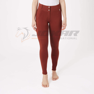 Jodhpurs équestres confortables fabriqués avec une doublure légère en tissu de contrôle de l'humidité, une ceinture flexible et des coutures durables - Product Image 4