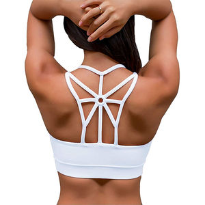 Soutien-gorge de sport sexy pour femmes XS-XL avec coussinets amovibles, motif imprimé, push-up et doublure en spandex, respirant, haut de sport - Product Image 5