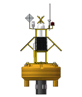 Bouée d'instrumentation des vagues, bouée offshore, bouée ADCP, bouée météorologique, bouée de surveillance, bouée marine, bouée de mer, bouée de données météorologiques, bouée océanographique
