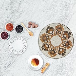 ที่รองจานผ้าปักลูกปัดสำหรับตกแต่งบ้านในห้องครัว - Product Image 2