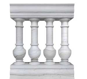 Balaustre de mármol de diseño moderno pulido de alta calidad, piedra preciosa de cuarcita duradera, piedra Natural de ágata para uso en Villa Garden Hotel - Product Image 1