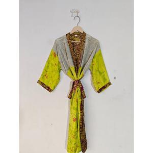 Robe de maternité en soie recyclée Automne/Printemps/Été Beachwear Bikini Cover Indian Robe Dressing Thermique Kimono Robe - Product Image 2