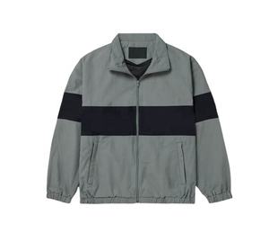 Veste coupe-vent en polyester respirant avec doublure en satin, nouvelle collection OEM, vêtements de sport, taille plus, couleur contrastée, veste d'été - Product Image 1