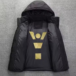 Vente en gros Veste de luxe coupe-vent chaude d'hiver Veste bouffante brillante pour hommes Veste en duvet épaisse d'extérieur pour homme - Product Image 5