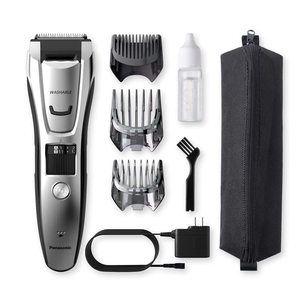 Tondeuse à barbe et corps professionnelle en acier inoxydable, étanche IPX7, alimentation USB/électrique pour usage domestique et hôtelier - Product Image 1