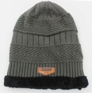 Gorro de Invierno Unisex de Punto Acrílico Cálido, Diseño de Protección para los Oídos, para Otoño/Invierno, Uso en la Playa, Ajustable - Product Image 3